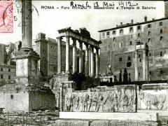 Roma Foro Romano Bassorilievi e Tempio di Saturno
