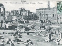 Roma Il Foro Romano ed Avanzi del Tempio di Castore e Polluce