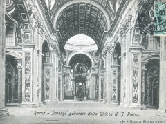 Roma Interno generale della Chiesa di S Pietro