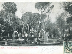 Roma Villa Borghese Fontana dei Cavalli marini