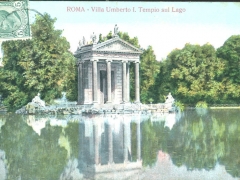 Roma Villa Umberto I Tempio sul Lago