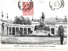 Torino 1911 Esp Ingresso dal Corso Massimo D' Azzelio