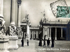 Torino 1911 Espos Entrata alla Mostra Francese