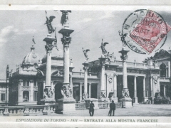 Torino Esposizione di Torino 1911 Entrata alla Mostra Francese