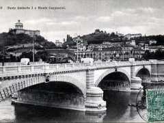 Torino Ponte Umberto I e Monte Cappuccini