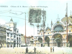 Venezia Chiesa di s Marco e Torre dell' Orologio