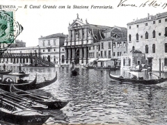 Venezia Il Canal Grande con la Stazione Ferroviarai