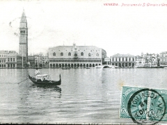 Venezia Panorama da S Giorgio e Gondola
