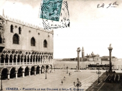 Venezia Piazzetta le due Colonne e Isola S Giorgio