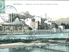 Ventimiglia Passerella sul fiume Roia e Terrazzo del Capo