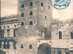 Verona Torre Scaligera in Piazza dei Signori