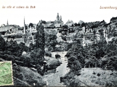 La ville et rochers du Bock