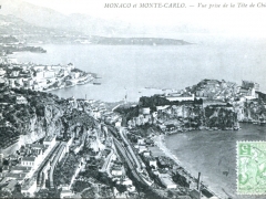 Monaco et Monte Carlo Vue prise de la Tete de Chien