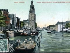 Amsterdam oude Schans met Montelbaanstoren