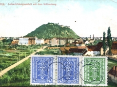 Graz Lehrerbildungsanstalt mit dem Schlossberg