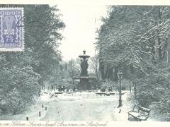Graz im Schnee Franz Josefs Brunnen im Stadtpark