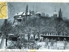 Graz im Schnee Partie am Schlossberg