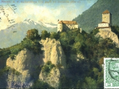 Meran K K Stammschloss Tirol gegen die Zielspitze