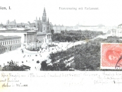 Wien I Franzensring mit Parlament