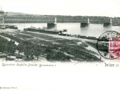 Wien II Kronprinz Rudolgs Brücke Reichsbrücke