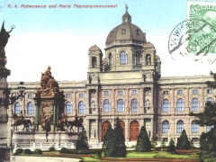 Wien K K Hofmuseum und Maria Theresienmonument