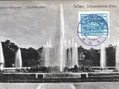 Wien Schwarzenbergplatz Hochstrahlbrunnen Leuchtbrunnen