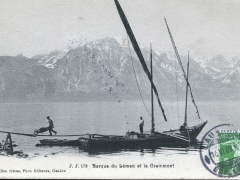 Barque du Leman et le Grammont