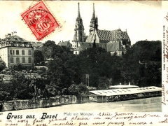 Basel Gruss aus Pfalz mit Münster