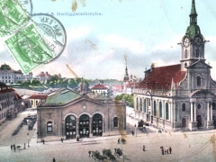 Bern Bahnhof und Heiliggeistkirche