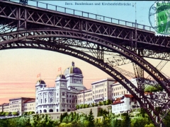 Bern Bundeshaus und Kirchenfeldbrücke
