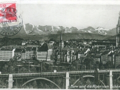 Bern und die Alpen vom Schänzli