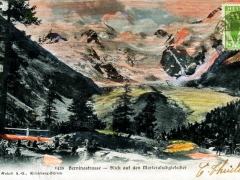 Berninastrasse Blick auf den Morteratschgletscher
