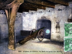 Chateau de Chillon La Salle de garde des Bernois