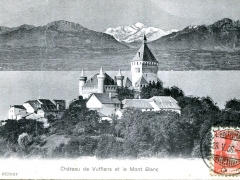Chateau de Vufflens et le Mont Blanc