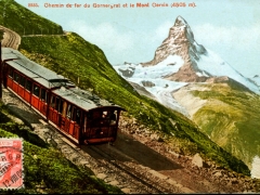 Chemin de fer du Gornergrat et le Mont Cervin