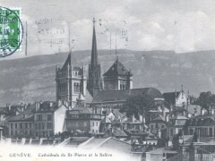 Geneve Cathedrale de St Pierre et le Saleve