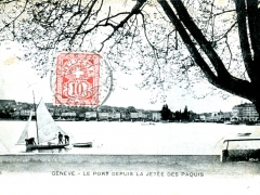 Geneve Le Port depuis la Jetee des Paquis