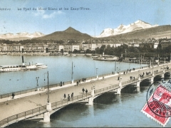 Geneve Le Port du Mont Blanc et les Eaux Vives