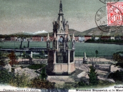 Geneve Monument Brunswick et le Mont Blanc