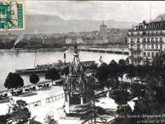 Geneve Monument Brunswick et vue sur la Ville
