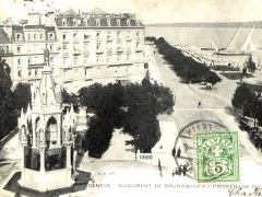 Geneve Monument de Brunswick et Promenade du Leman
