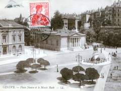 Geneve Place Neuve et le Musee Rath