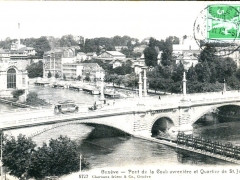 Geneve Pont de la Coulcuvreniere et Quartier de St Jean