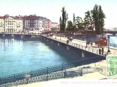 Geneve Pont et Hotel des Bergues