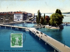 Geneve Pont et Hotel des Bergues