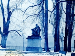 Geneve en hiver Ille J J Rousseau