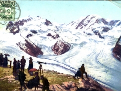 Gornergrat Blick auf Monte Rosa und Lyskamm
