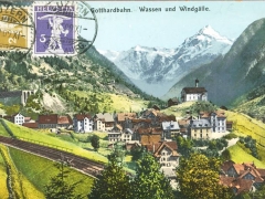 Gotthardbahn Wassen und Windgälle