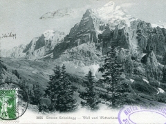 Grosse Scheidegg Well und Wetterhorn