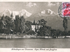 Hilerfingen am Thunersee Eiger Mönch und Jungfrau